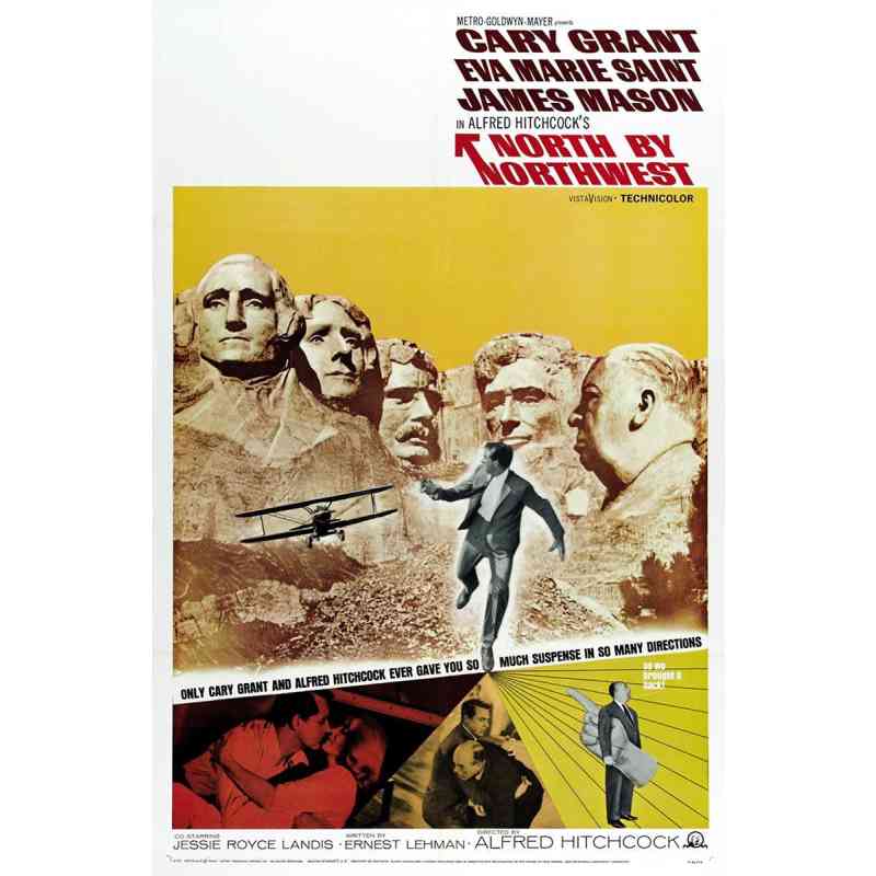 Póster Con la muerte en los talones