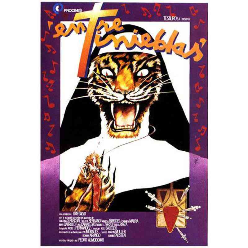 Póster Entre tinieblas