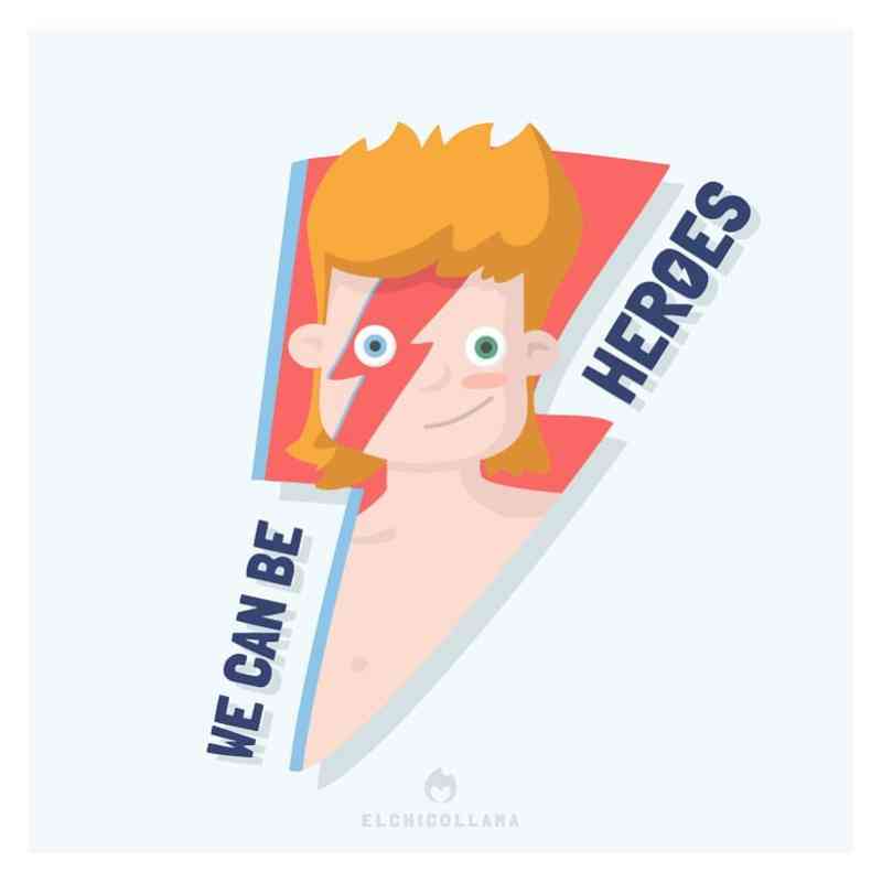 Print David Bowie - We can be heroes