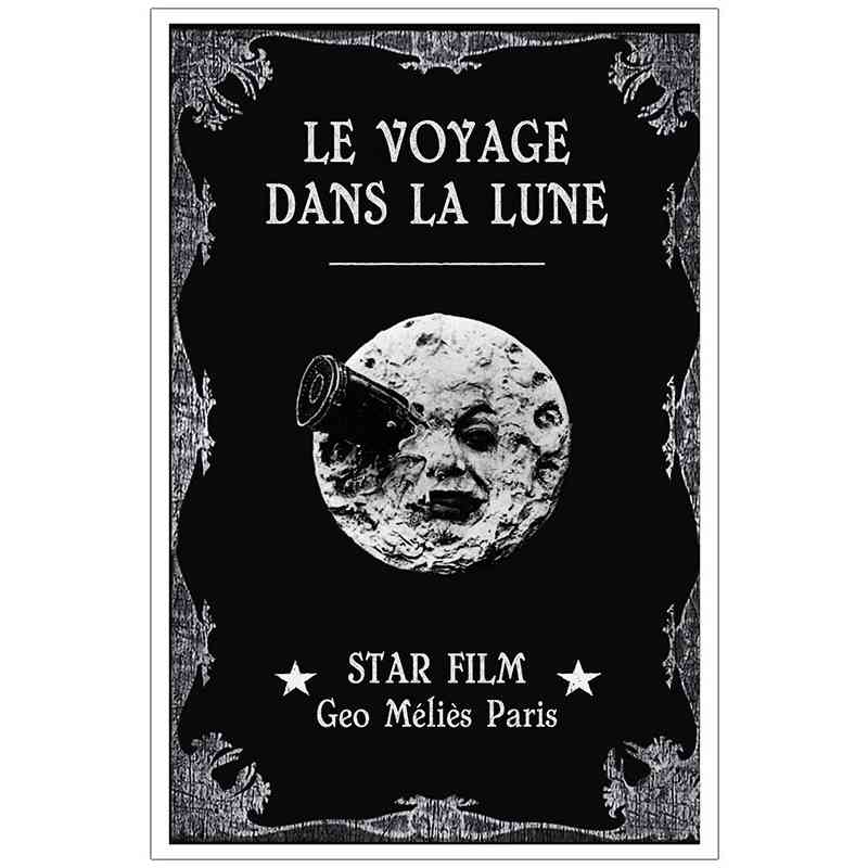 Póster Viaje a la luna