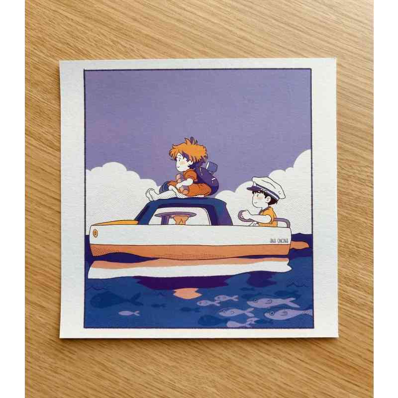 Print Ponyo en el acantilado