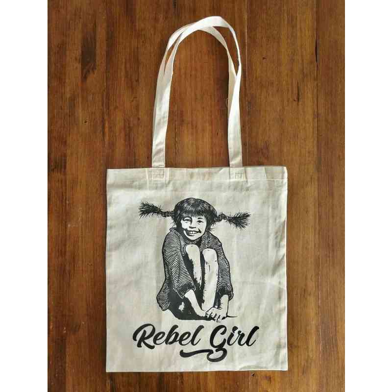 Tote bag Pippi Calzaslargas - Rebel girl
