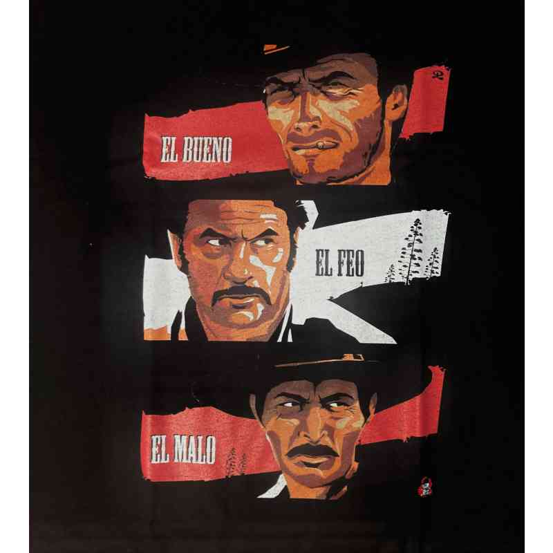 Camiseta El bueno, el feo y el malo