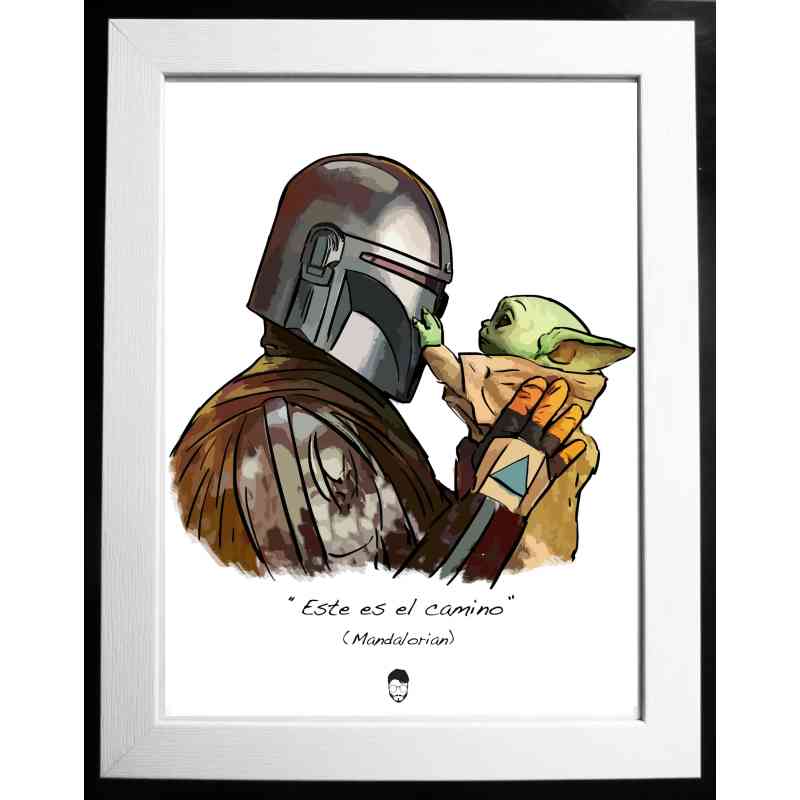 Print Mandalorian y Grogu