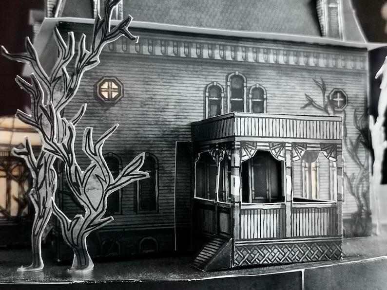 Maqueta recortable La familia Addams - Imagen 5