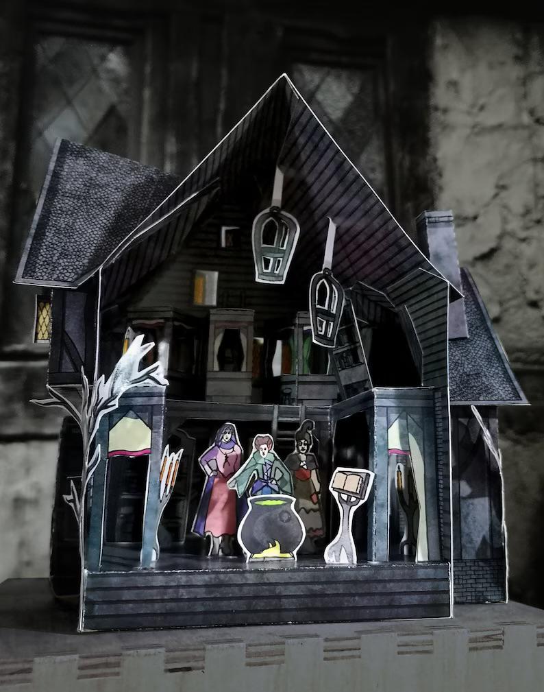 Maqueta recortable Cabaña de las hermanas Sanderson - El retorno de las brujas - Imagen 2
