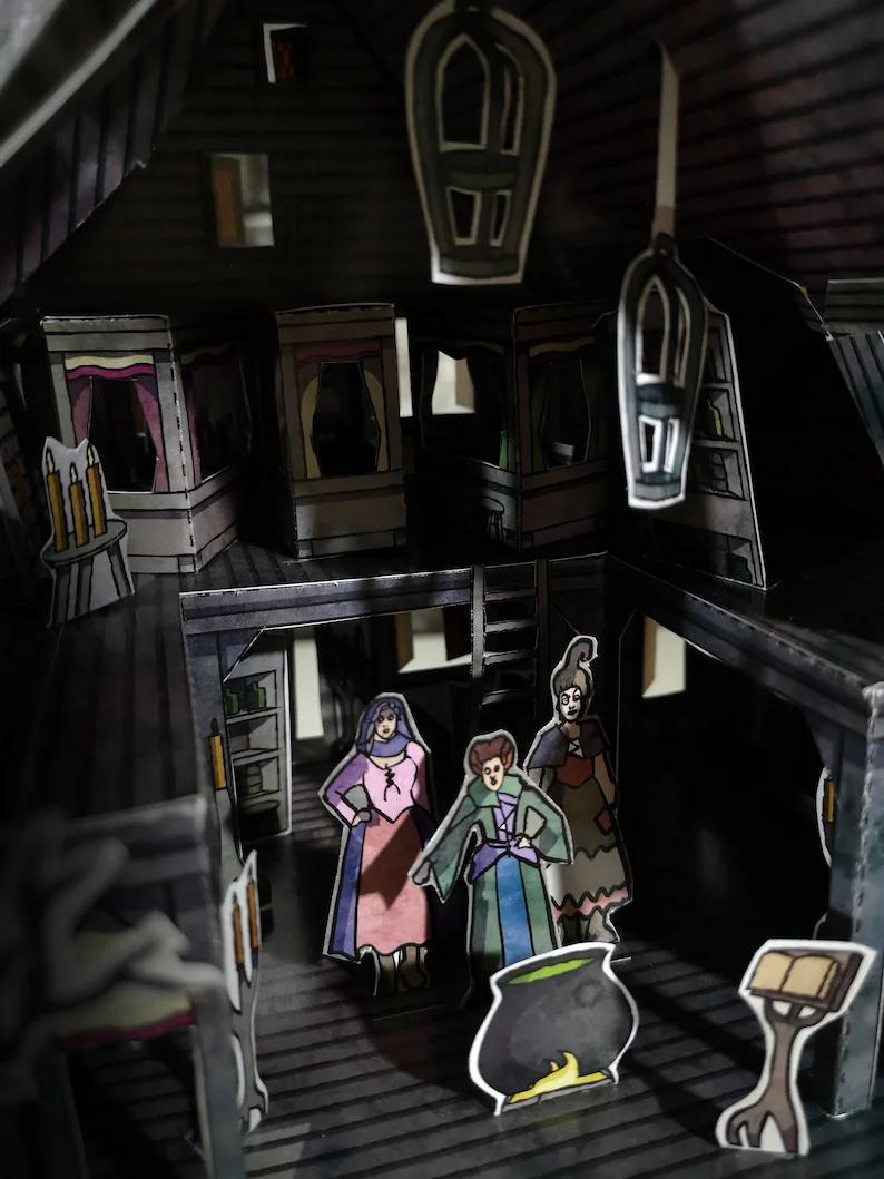 Maqueta recortable Cabaña de las hermanas Sanderson - El retorno de las brujas - Imagen 7