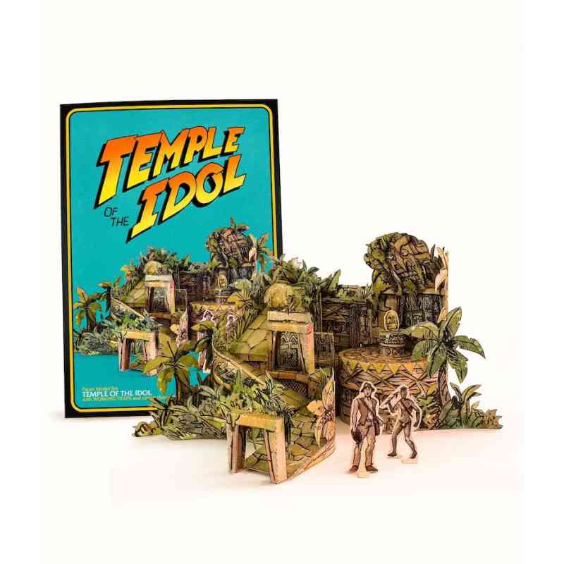 Maqueta recortable Templo del Ídolo Dorado - En busca del arca perdida