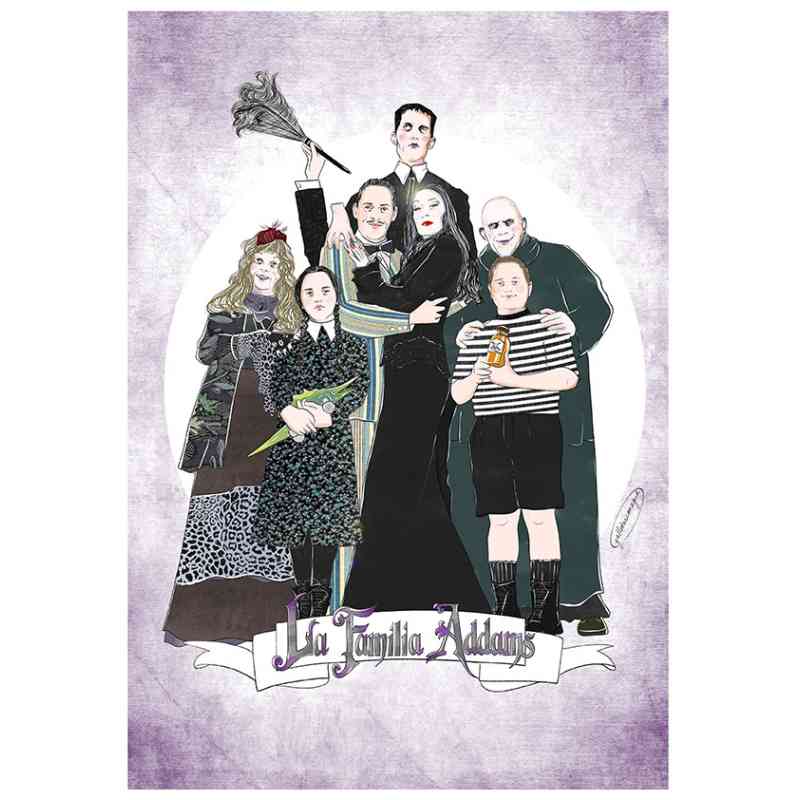 Print La familia Addams