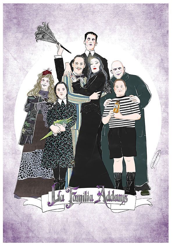 Print La familia Addams