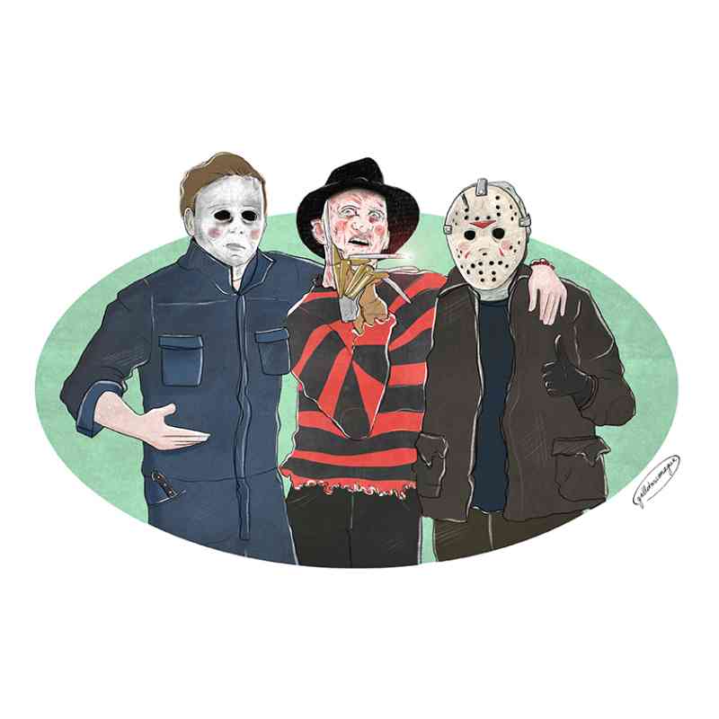 Print Freddy, Jason y Michael