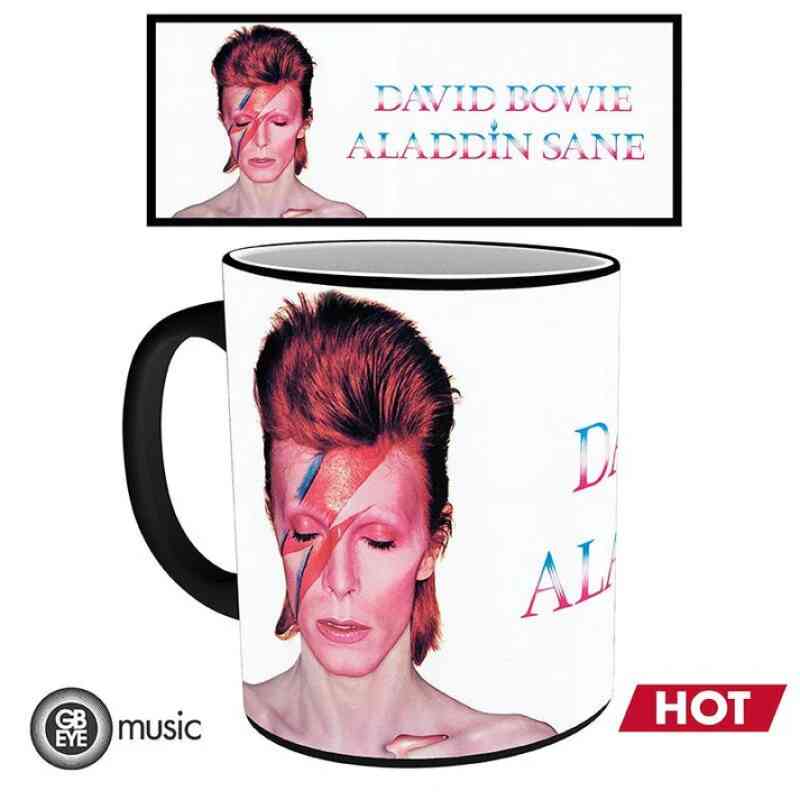 Taza David Bowie Aladdin Sane con efecto térmico